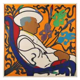 Portrait of Asa Janney Pleasants by Warren K. Pleasants, Gouache on paperboard, sold Jul 2023