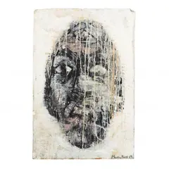 A 24-Panel Polyptych by Maurice Moore, Mixed-media with elements of chalk, sold Jul 2023