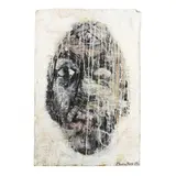 A 24-Panel Polyptych by Maurice Moore, Mixed-media with elements of chalk, sold Jul 2023
