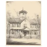 The Cupola House, Edenton, North Carolina by Louis Orr, Etching, sold Jul 2023