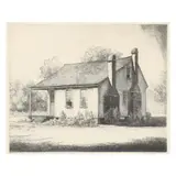 The Halifax House, Halifax, North Carolina by Louis Orr, Etching, sold Jul 2023