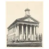 Davidson County Courthouse, Lexington, North Carolina by Louis Orr, Etching, sold Jul 2023
