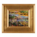 Red Pond Flowers by Thomas DeDecker, Oil on board, sold Jul 2023