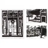 Three Woodblock Prints by Noyes Capehart, Each a woodblock print on paper, sold Jul 2023