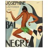 Josephine (Baker) Bal Negré by André-Charles Caron, Lithographic poster in colors, sold Jul 2023