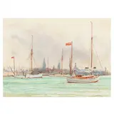Whitson Cruise by Stafford Ives Veale, 1931, Watercolor on paper, sold Jul 2023