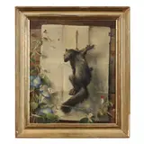 Mischievous Squirrel by Frank Marsden London, Oil on canvas, sold Jun 2023