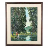 Summer Idyll by Virginia Rodecker Jarboe, Oil on canvas, sold Jun 2023