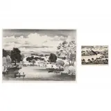 Two Landscape Lithographs by Adolf Dehn, Each a lithograph on paper, sold Jun 2023