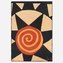 Star tapestry by Alexander Calder, 1975, hand-woven maguey fiber, sold Mar 2026