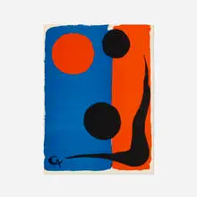 Untitled (from Derrière le miroir) by Alexander Calder, 1966, lithograph in colors, sold Mar 2026