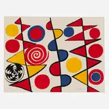 Pennants by Alexander Calder, 1965, lithograph in colors, sold Mar 2026