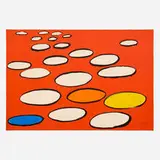 Soucoupes blanches by Alexander Calder, 1969, lithograph in colors on Chiffon de Mandeure, sold Mar 2026