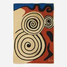 Tapestry No. 9 by Alexander Calder, 1974, hand-woven maguey fiber, sold Mar 2026