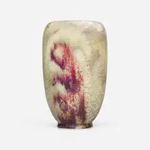 Vase by Ernest Chaplet, 1884, oxblood-glazed porcelain, sold Feb 2026