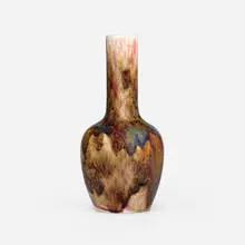 Vase by Ernest Chaplet, c. 1886, oxblood-glazed stoneware, sold Feb 2026