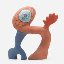 Untitled (sculpture) by Modern, c. 1965, glazed earthenware, sold Aug 2022