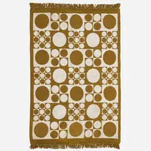 Flatweave carpet by Verner Panton, c.1970, machine-woven wool, sold Aug 2022