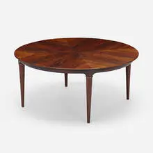 Coffee table by Svante Skogh, c.1960, rosewood, brass, sold Aug 2022