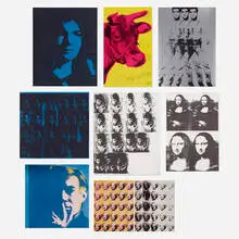 Portraits by Andy Warhol, 1970, offset lithograph in colors, offset lithograph, sold Aug 2022