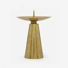 Candlestick by Hayno Focken, c. 1935, brass, sold Aug 2022