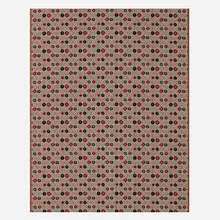 Circles textile by Charles and Ray Eames, woven fabric, sold Aug 2022
