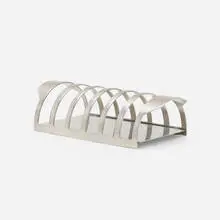 Letter holder by Arne Jacobsen, c. 1965, stainless steel, sold Aug 2022