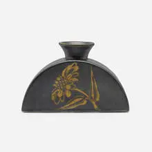 Vase by Giovanni Gariboldi, c. 1950, glazed stoneware, sold Aug 2022