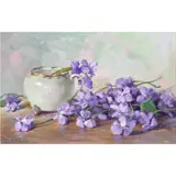 Floral Still Life by Edith White, oil on panel, sold Sep 2024