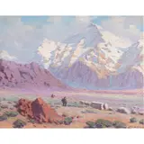High Desert Travellers by Joseph Lindahl, oil on board, sold Sep 2024