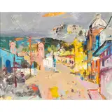Cuzco (Peru)," circa by Mário Agostinelli, oil on board, sold Sep 2024