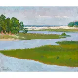 Landscape by Petrona Viera Garino, oil on board, sold Sep 2024