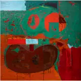 Landscape of Love by Dennis Eugene Norman Burton, 1962, oil on canvas, sold Sep 2024