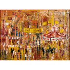 Abstract by Jack Laycox, oil on canvas, sold Sep 2024