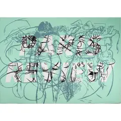 Paris Review by David Salle, 1982, screenprint, sold Sep 2024