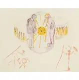 One's Identity" from "The Cycles of Life by Salvador Dalí, 1977, etching in colors, sold Sep 2024