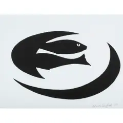 Two Fish," 1998/1999 by Patrick Caulfield, lithograph, sold Sep 2024
