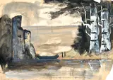 Untitled by Howard Sewall, Watercolor on Paper 12"x17" Sheet. Loose, sold May 2026