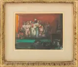 Cabaret Scene by Josef Foshko, Gouache on Paper, sold Dec 2025