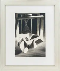 Still Life with Shapes by György Kepes, 1940, Gelatin Silver Print, sold Jan 2026