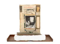 Historique / Sacree" [Historical / Sacred] Found Object Art Sculpture by Paul Jenkins, 1996, Mixed Media, sold Jan 2026