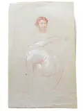 Untitled by Jean Dryden Alexander, pencil on paper, offered Jan 2022