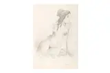 Untitled by Celedonio Perellon Cardona, pencil on paper, offered Jan 2022