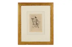 Untitled by Félicien Rops, etching and drypoint, offered Jan 2022