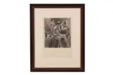 Untitled by Léon Courbouleix, 1935, Aquatint depicting prostitution from Le Vieux Port de Marseilleunnumbered, plate, offered Jan 2022