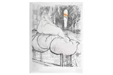Untitled by Ronald Searle, lithograph, offered Jan 2022