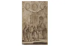 Untitled by Jan Luyken, ink and wash on paper, offered Dec 2021
