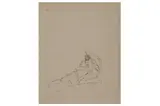 Untitled by George Romney, ink on paper, offered Dec 2021