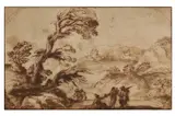 Untitled by Falsario Di Guercino, ink, offered Dec 2021