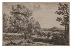 Untitled by Claude Lorrain, etching, offered Dec 2021